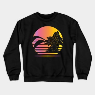 Hanamikoji Synthwave - Board Game Inspired Graphic - Tabletop Gaming  - BGG Crewneck Sweatshirt